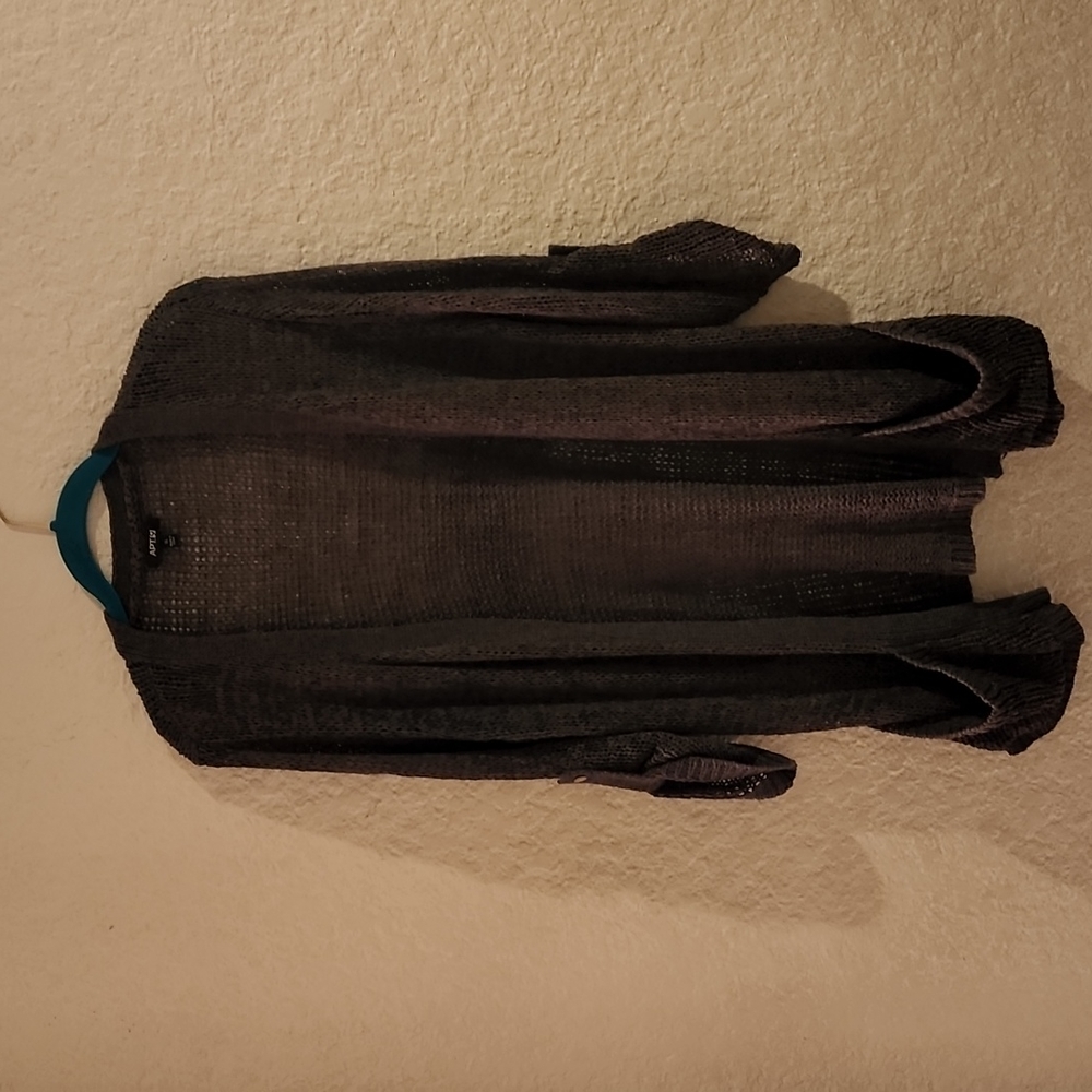 Apt. 9 3/4 Sleeve open cardigan with pockets